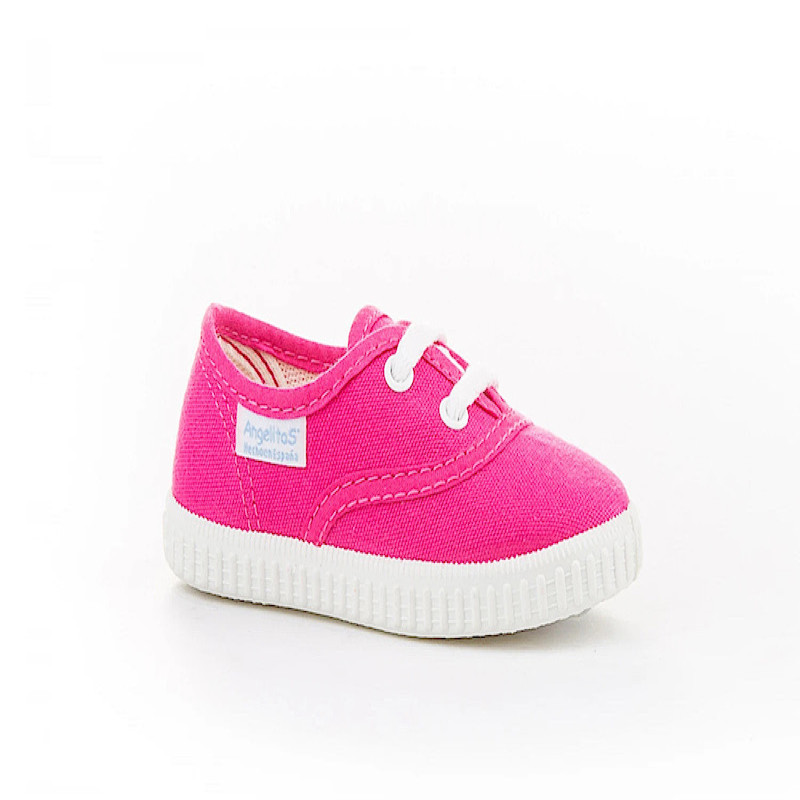 Made in Spain EU20-EU29 Classic Canvas shoes Non Slip Rubber Fuchsia 